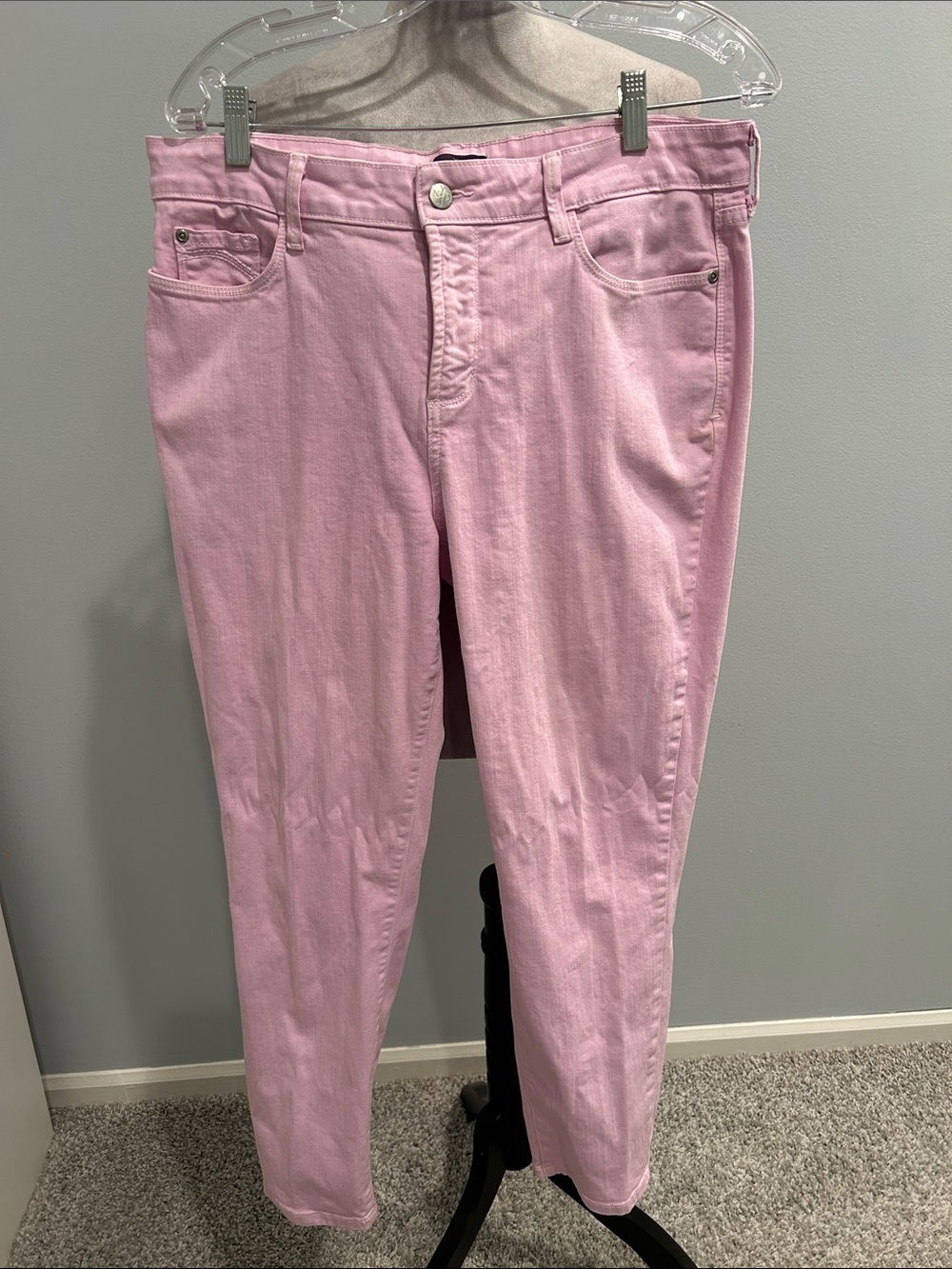 NYDJ Clarissa Pink Ankle Jeans 12